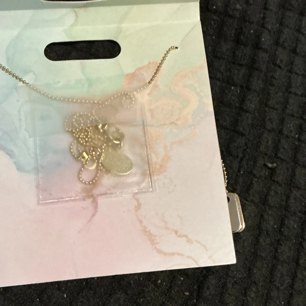 Disney Parks “Always Dreaming” necklace features a rectangle pendant BNWT - Picture 3 of 3